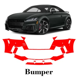 Front bumper PreCut PPF Paint Protection Film For Audi TT-RS 2018 - Picture 1 of 8