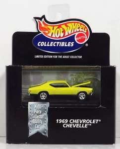 Hot Wheels 100% Cool Collectibles Black Box 1969 Chevrolet Chevelle Yellow 1:64 - Picture 1 of 8