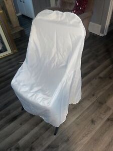 White wedding chair covers 4. no stains or rips