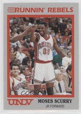 1989-90 Hall of Fame Cards UNLV Runnin' Rebels Moses Scurry #7