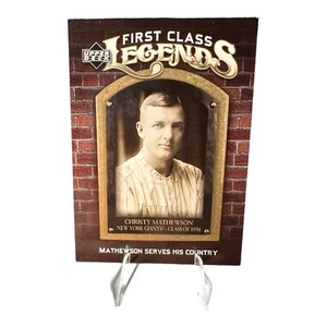 Tarjeta dorada 032/699 MLB Christy Mathewson 2006 Upper Deck First Class Legends - Imagen 1 de 3
