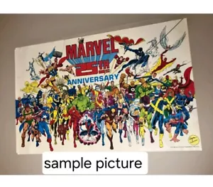 Never Opened NOS Vintage 1986 Marvel Comics 25th Anniversary Poster 22x34 - Picture 1 of 9