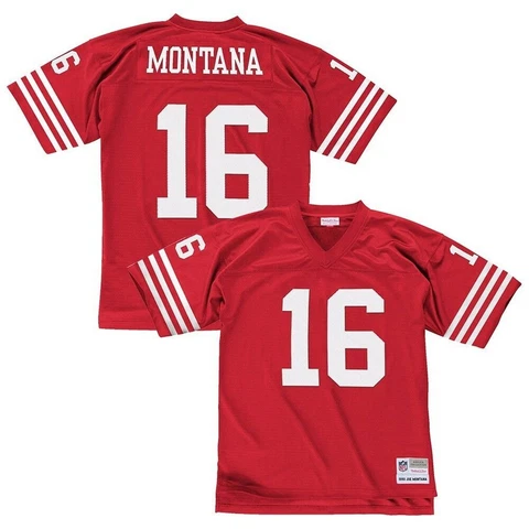 San Francisco 49ers Joe Montana Mitchell & Ness Red Legacy Jersey Cover