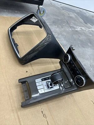 Mercedes Benz G550 2017 4x4 fibra de carbono palanca de cambios bisel y cubierta de radio central Foto 1 de 4