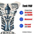Fuel Tank Protector Vintage French Parisian Street Lamp Tank Pad Fish Bone