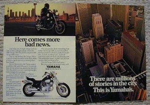1985 YAMAHA BROCHURE MAXIM 700 700X & VIRAGO 1000 - Picture 1 of 1