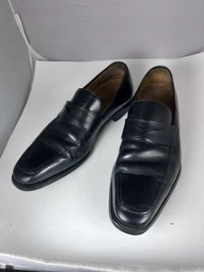 MAGNANNI Slip On Loafers 12325 Men's size 11 Black Leather Shoes - Picture 1 of 6