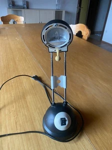 Halogen  Tischlampe schwarz ausziehbar und schwenkbar mit Leuchtmittel - Bild 1 von 6
