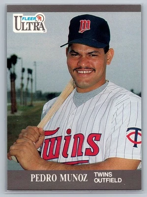 1991 Fleer Ultra - Pedro Munoz #192 Minnesota Twins MLB Baseball Card - Image 1 of 2