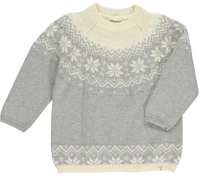 ME & HENRY  Igloo Cotton Sweater - Grey - NWT Boys 4/5 - Image 1 of 2
