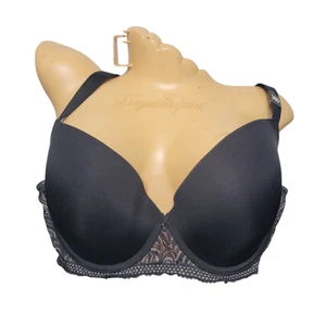 NEW Paramour Black Underwire Racerback Lace Back Contour Bra 38D 115011 - Picture 1 of 9