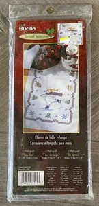 SEALED Plaid Bucilla Stamped Tablerunner Kit #84575 Pfaltzgraff Snow Bear - Picture 1 of 3