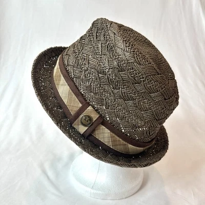 Goorin Bros Straw Snare Fedora Hat Size Large - Image 1 of 4