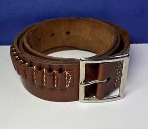Hunter 122 Leder Munitionsgürtel Herren Größe Large LG braun 25 Schuss - sehr guter Zustand - Bild 1 von 10