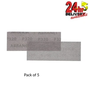 5 x Mirka Abranet Schleifstreifen 70x420 mm P320 Körnung HookNLoop Staubfrei Schleifmittel - Bild 1 von 1