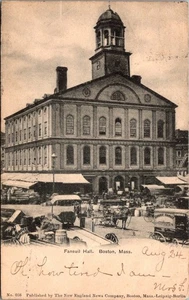 FANEUIL HALL Boston, Massachusetts MA c1906 UDB Postcard - Picture 1 of 2