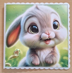 3D-Grusskarte xxl °niedliches Häschen° Geburtstag NEU Handarbeit - Bild 1 von 1
