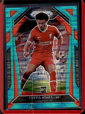 2020 Prizm Premier League Curtis Jones RC Breakaway Teal #14/49 Liverpool - Image 1 of 2