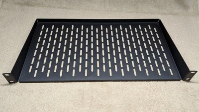 1U Cantilever 19" Server Rack Shelf, 10 inch depth, Vented, Used - Image 1 of 4