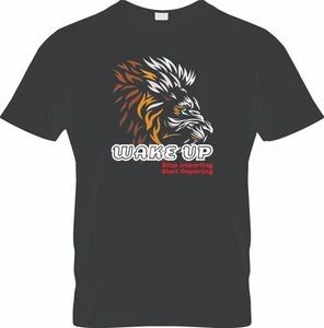 Wake Up Start Deporting T Shirt - Picture 1 of 2