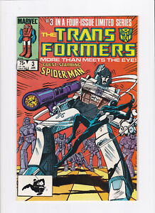 TRANSFORMERS #3 [1985 FN+] 3RD PRINT!   SPIDER-MAN APP!