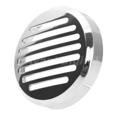 Capa de buzina redonda cromada para motocicleta Honda VTX 1300 C e VTX 1800 C 2002-2009 - Imagem 1 de 4