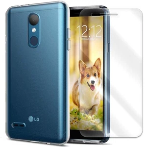 Custodia in silicone antideflagrante 9H protezione schermo Flim per LG Phoenix 4 X210APM - Foto 1 di 1