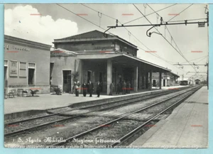 cartolina dell'interno della Stazione di SANT'AGATA DI MILITELLO (Messina) - Imagen 1 de 2