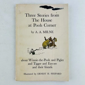 Three Stories From The House At Pooh Corner Paperback Illustrated 1970 A A Milne - Picture 1 of 2