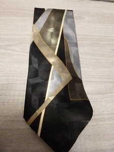 TOWNCRAFT Formal Necktie 20"L  x 3 3/4"W Multicolor Dark Clip On See Photos  - Picture 1 of 4