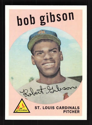 2019 Topps Iconic Card Reprints #ICR-11 Bob Gibson - St. Louis Cardinals - Image 1 of 2