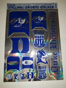 Duke Blue Devils Metallic Team Sticker Sheet 17 " x 12 " ( set of two ) - Picture 1 of 2