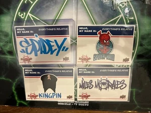 Spider-Man Into the Spider-Verse lot of 10 Everythings Relative + Amzg Stickers - Imagen 1 de 2