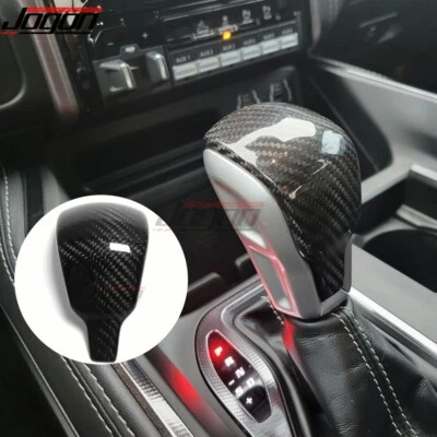Cubierta de perilla de cambio de consola de carbono para Dodge Ram 1500 TRX todoterreno 2019 2020-2024 Foto 1 de 4