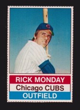 1976 HOSTESS #80  Rick Monday  CHICAGO CUBS  ( Full Lines )  EX-MINT+   B
