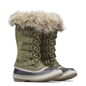 Sorel Joan of Arctic Nori grüne dunkle Steine wasserdichte Winterstiefel Damen 7 NEU - Bild 1 von 9