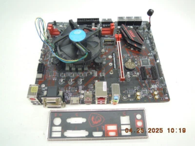 MSI B360M GAMING PLUS Micro ATX Motherboard + i5-8400 CPU + I/O Shield +Heatsink - Image 1 of 4