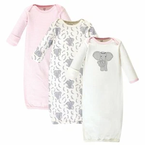 Touched by Nature Organic Cotton Gowns, Girl Elephant 3-Pack - Picture 1 of 1