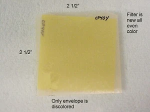 CP40Y Color Compensating Filter | Gelatin Wratten | 2 1/2" x 2 1/2" | NOS | $14 - Picture 1 of 1