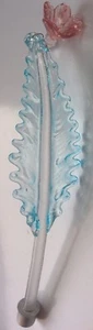 MURANO KRONLEUCHTER VENEDIG ERSATZTEIL SPARE PART RECHANGE GERADES BLATT FOD52/1 - Bild 1 von 7