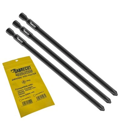 3 x SabreCut PH2 Autofeed Screwdriver Bits for SENCO DuraSpin DS200 DS202 DS205