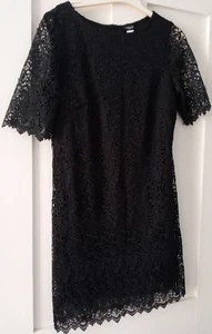 La Redoute Black Short Sleeved Lace Dress Size 10 - VGC - Worn once - Picture 1 of 9
