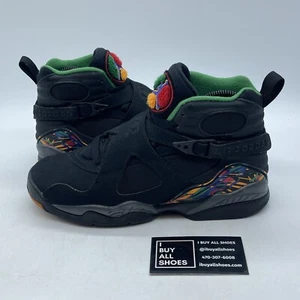 Size 6.5Y - Nike Air Jordan VIII 8 Tinker Air Raid Black Suede (305368-004) - Picture 1 of 7
