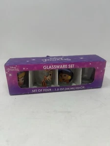 Disney Princess Minimal 1.5-Ounce Mini Shot Glasses Set of 4 - Picture 1 of 3