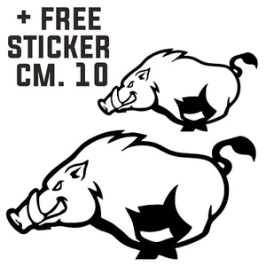 PEGATINA pegatina ventana carro jabalí alemán + FREE STICKER CM. 10 - Imagen 1 de 1
