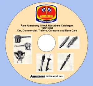 Raro catalogo ammortizzatori Armstrong 1952-68 auto, comm, roulotte e auto da corsa - Foto 1 di 9