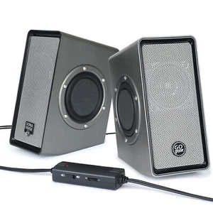 Altavoces para computadora con alimentación USB GOgroove SonaVERSE O2 con woofers pasivos dobles - Imagen 1 de 8