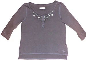 ABERCROMBIE PULLOVER OBERTEIL 3/4 ARM SCHWARZ L K#7664 - Bild 1 von 3