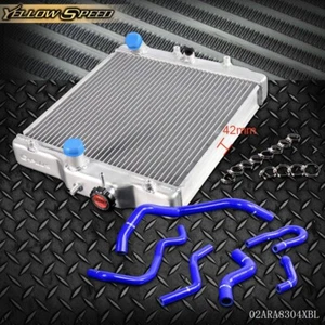 Radiador de aluminio apto para 1992-00 Civic B16A/B18C/B16B tipo R + kit de manguera de silicona - Imagen 1 de 7