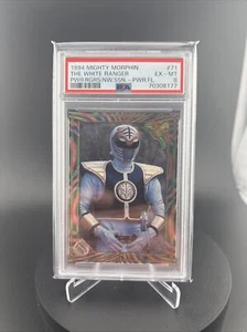 1994 Power Rangers New Season #71 The White Ranger Power Foil PSA 6 - Picture 1 of 2